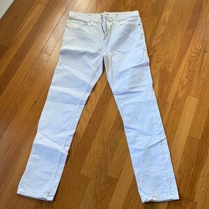 Men’s Goodfellow & Co white jeans.  Slim fit. Size 33W 32L.